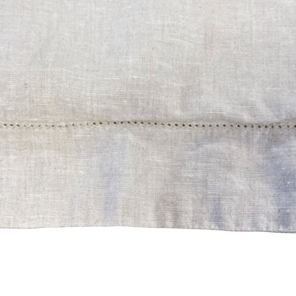 Pottery Barn Belgian Flax 100% Linen Standard Pillow Sham Case Cover Beige - Picture 7 of 12